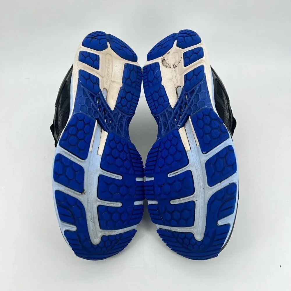 Asics Gel Kayano 25 Black Blue Athletic Running Women Shoes 1012A026 Size 6.5